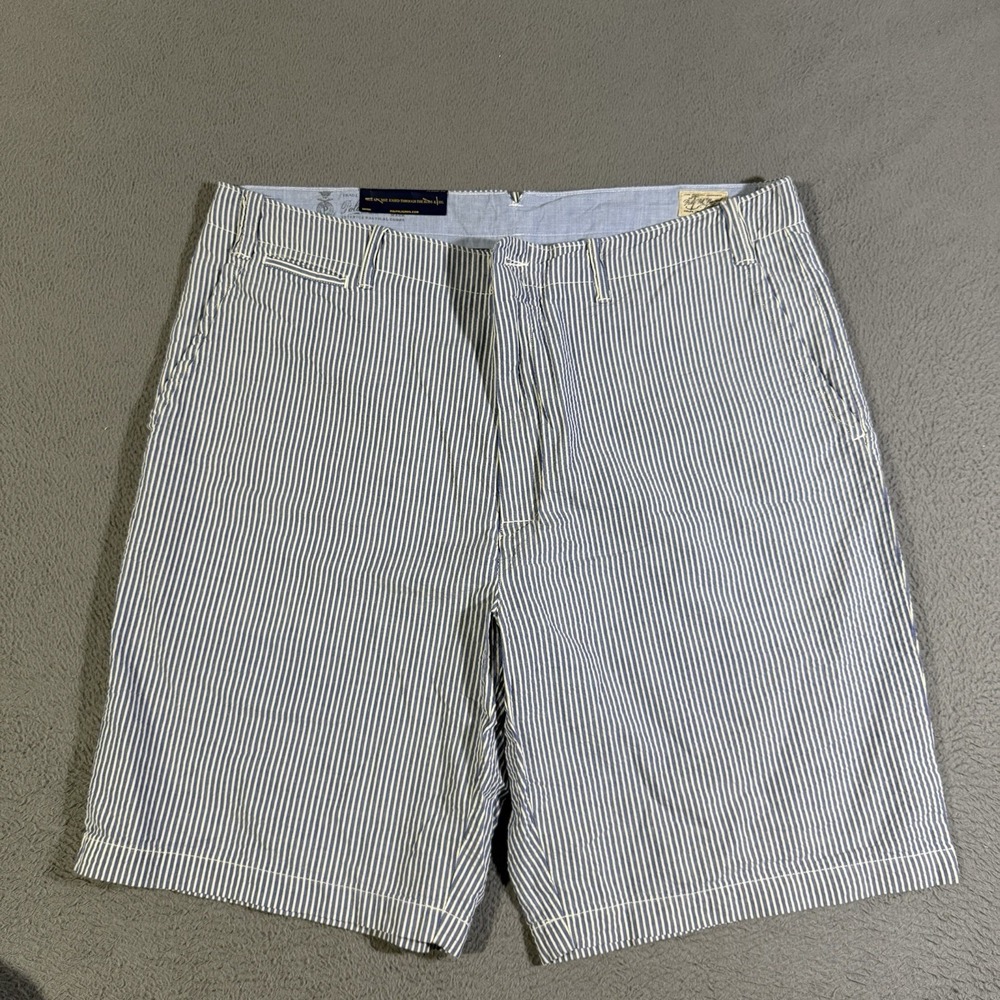 Polo Ralph Lauren Men's Stretch Classic Fit Seersucker Shorts Blue White 40T NWT